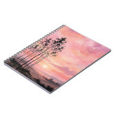 Carnet Spiral Photo Notebook – Pink Sunset Landscape (Côté gauche)