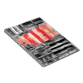Carnet Spiral Photo Notebook – Red Pulse Abstract Design (Côté Droit)