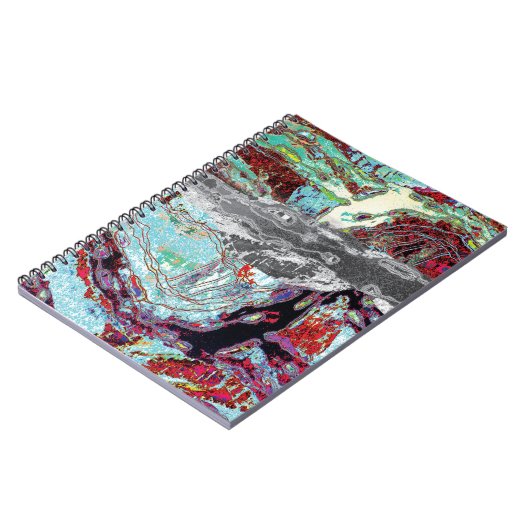 Carnet Spiral Photo Notebook – Strata Pulse (Côté gauche)