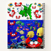 Carnet Spiral Poisson Crabe Océanique (Dos)