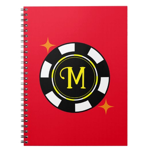 Carnet Spiral - Poker Personnalisé (ajouter initia (Devant)