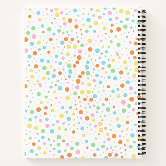 Carnet Spiral Polka Dot Vibrant (Dos)