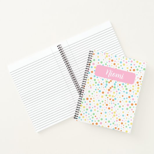 Carnet Spiral Polka Dot Vibrant (Intérieur)