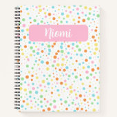 Carnet Spiral Polka Dot Vibrant (Devant)