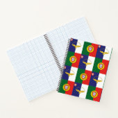 Carnet spiral Portugal et Açores drapeaux (Intérieur)