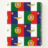 Carnet spiral Portugal et Açores drapeaux (Dos)