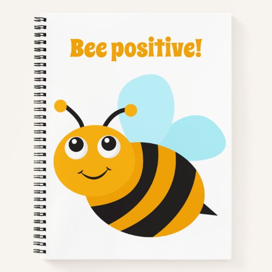 Carnet spiral positif d'abeilles (Devant)