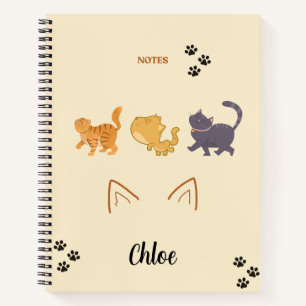 Carnet spiral pour aventure Cat
