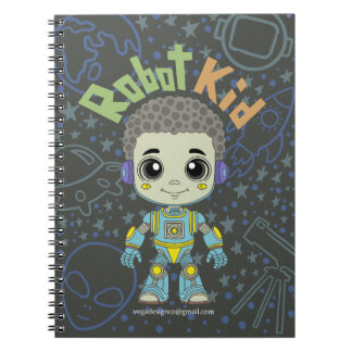 Carnet Spiral pour enfant robot
