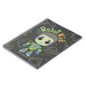 Carnet Spiral pour enfant robot (Côté gauche)