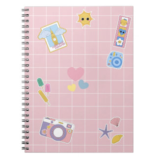 Carnet spiral pour enfants avec de beaux designs