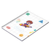 Carnet spiral pour enfants avec un design gai (Côté gauche)