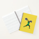 Carnet Spiral pour levage de poids féminin (Intérieur)