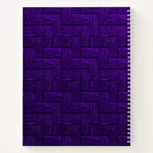 Carnet Spiral Profond Violet (Dos)