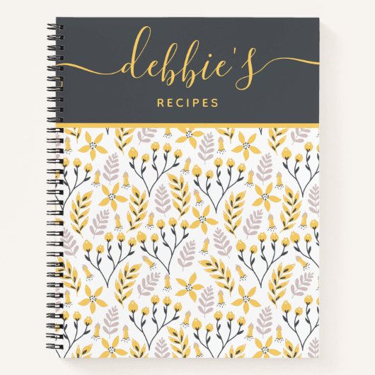 Carnet Spiral Recette personnalisée (Devant)