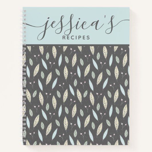 Carnet Spiral Recette personnalisée (Devant)