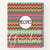 Carnet Spiral Recettes Chevron Grand-mère (Dos)