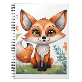 Carnet Spiral renard personnalisé