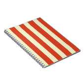 Carnet spiral rétro grand haut rayé (Côté Droit)