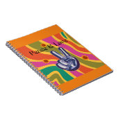 Carnet Spiral Retro Paix & Amour (Côté Droit)