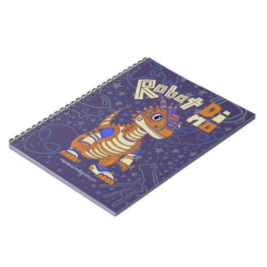 Carnet spiral Robot Dino (Côté gauche)