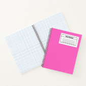 Carnet spiral rose chaud (Intérieur)