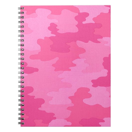 Carnet spiral rose chaud (Devant)
