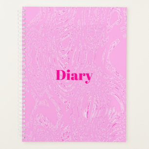 Carnet spiral rose du journal glaciaire