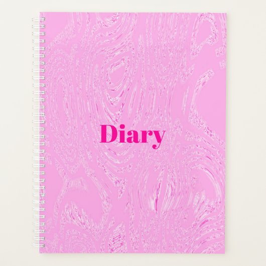 Carnet spiral rose du journal glaciaire (Devant)