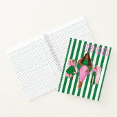 Carnet spiral rose et vert (Intérieur)