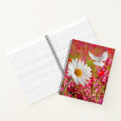 Carnet spiral rose Floral blanc Dove Daisy (Intérieur)