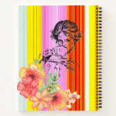 Carnet Spiral rose Frappe Victorienne Femme Floral (Dos)