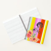 Carnet Spiral rose Frappe Victorienne Femme Floral (Intérieur)