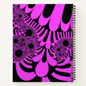 Carnet spiral rose noir (Dos)