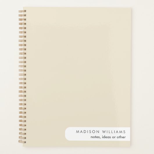 Carnet Spiral Rose Personnalisé -Client (Devant)