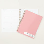 Carnet Spiral Rose Personnalisé -Client (Devant avec enveloppe)