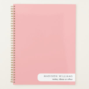 Carnet Spiral Rose Personnalisé -Client