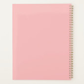 Carnet Spiral Rose Personnalisé -Client (Dos)