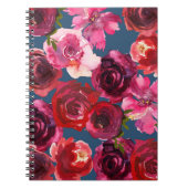Carnet Spiral Rose romantique (Devant)