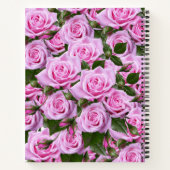 Carnet spiral rose Roses Floral (Dos)