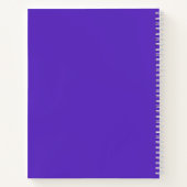 Carnet spiral rose vif (Dos)