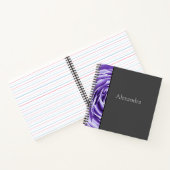 Carnet spiral Rose violet métallique (Intérieur)
