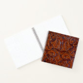Carnet Spiral Rustique Cognac en cuir à outils IMP (Intérieur)