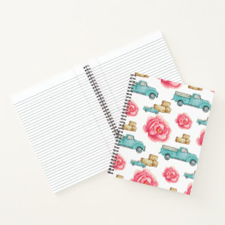 Carnet Spiral Rustique Rose