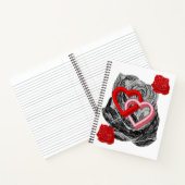 Carnet Spiral Saint Valentin (Intérieur)