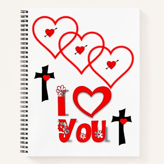 Carnet Spiral Saint Valentin (Devant)