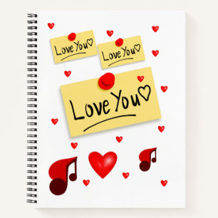 Carnet Spiral Saint Valentin