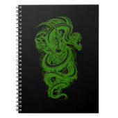 Carnet spiral serpent vert (Devant)