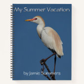 carnet Spiral "Springtime Egret" (Devant)