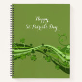 Carnet Spiral St. Patrick's Day Floral (Devant)